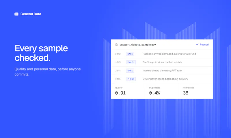 General Data screenshot 3