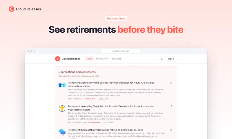 Cloud Releases screenshot 4