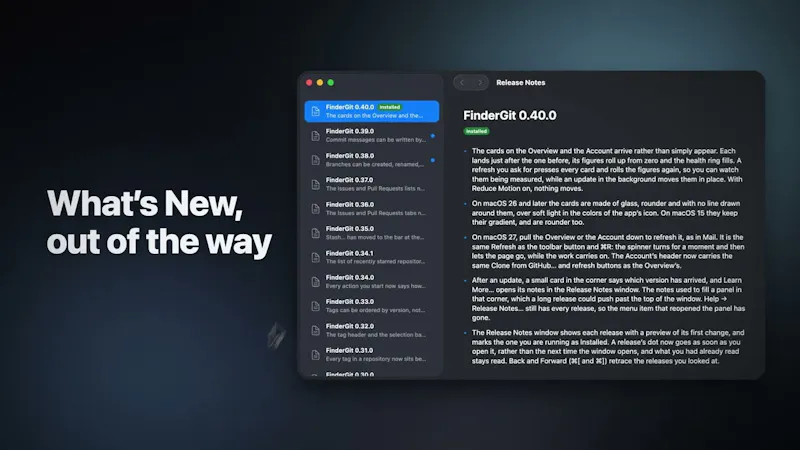 FinderGit screenshot 1 (video preview)