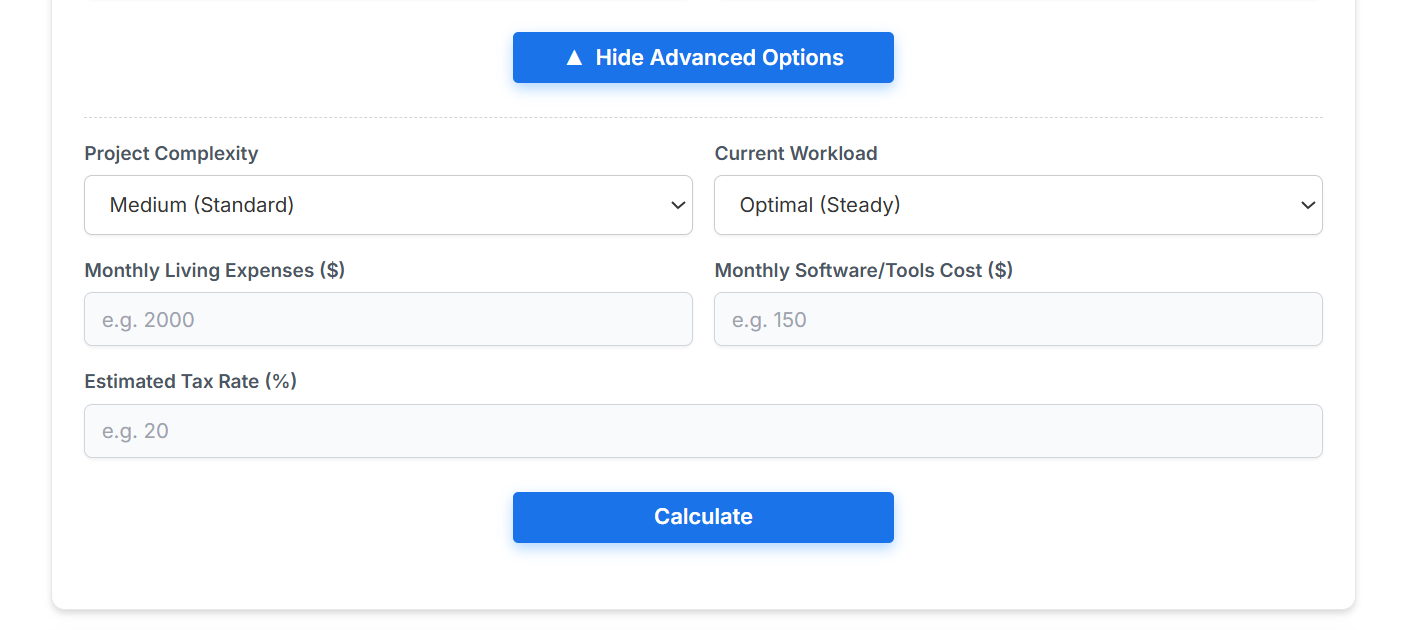 Freelance Rate Calculator gallery image