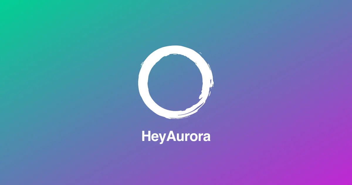 HeyAurora 제품 배너