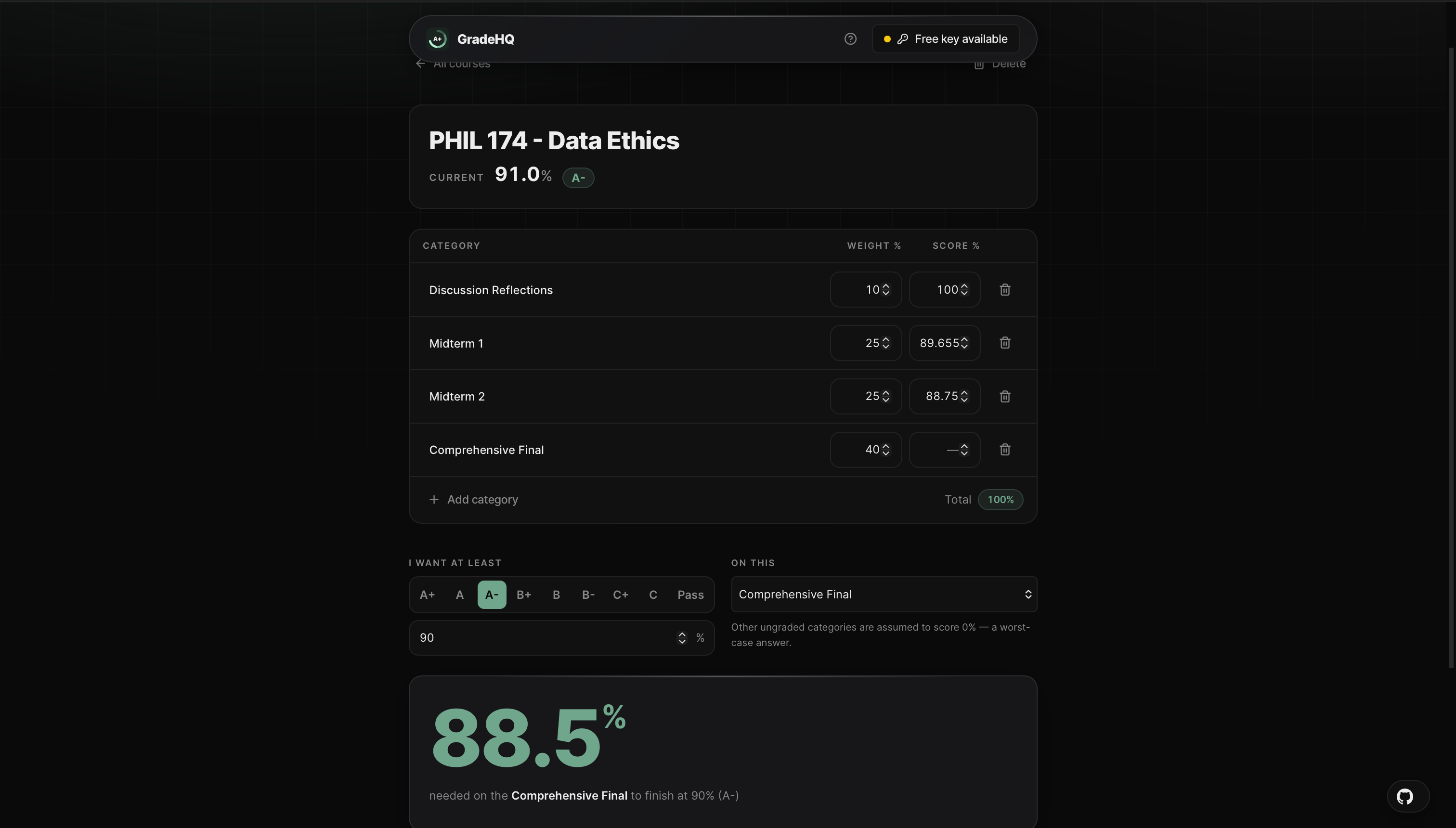 GradeHQ — What do you need on the final? gallery image
