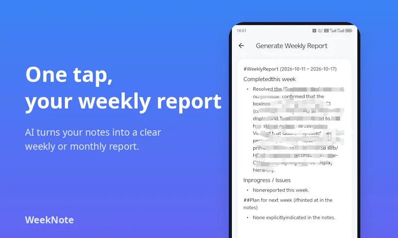 WeekNote screenshot 3
