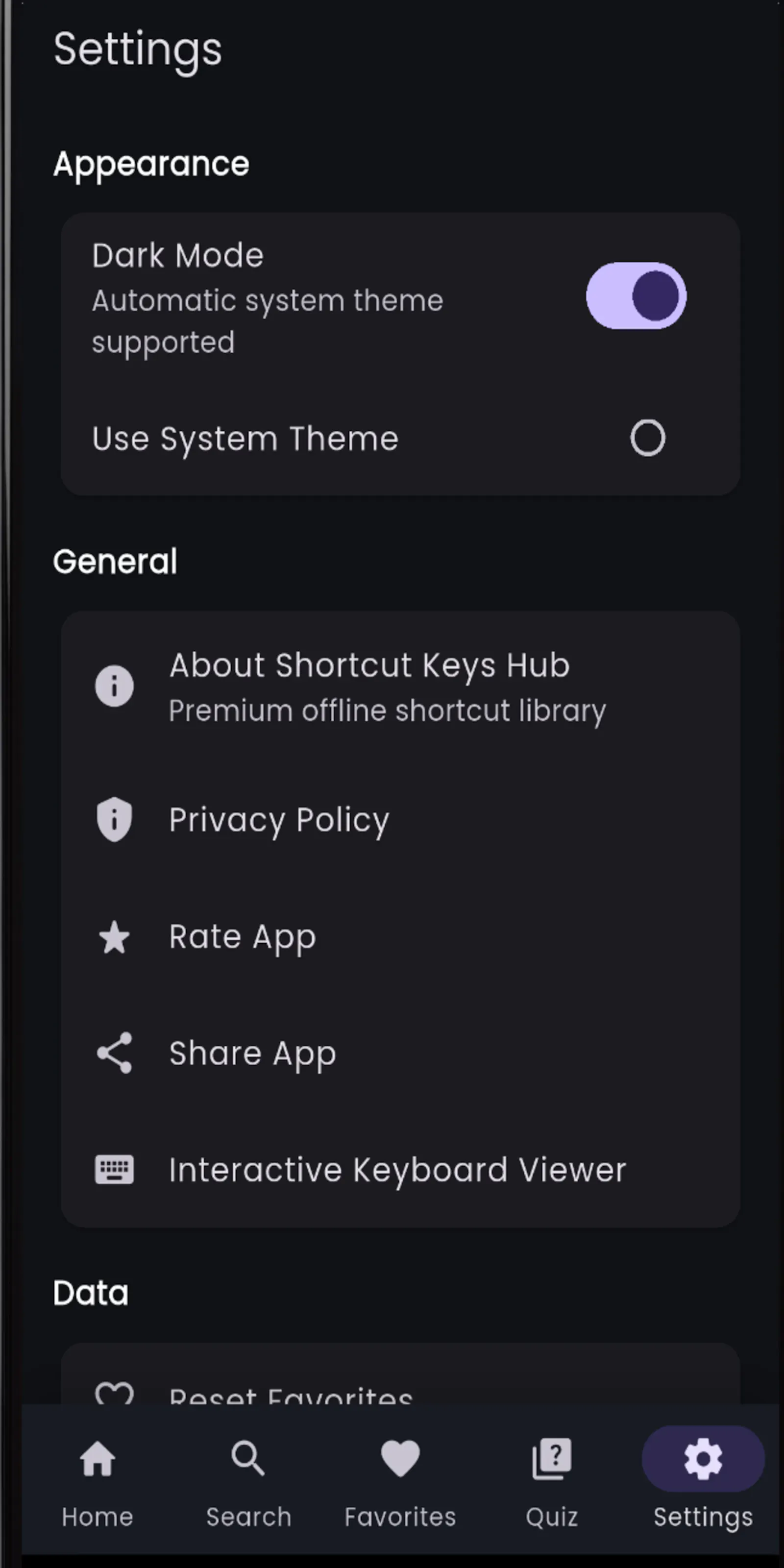 Shortcut Keys Hub screenshot 7