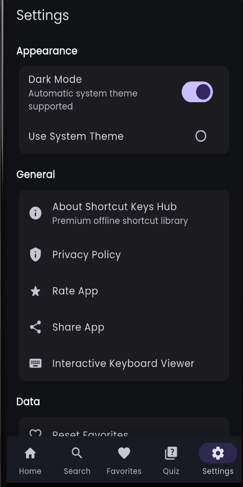 Shortcut Keys Hub screenshot 7