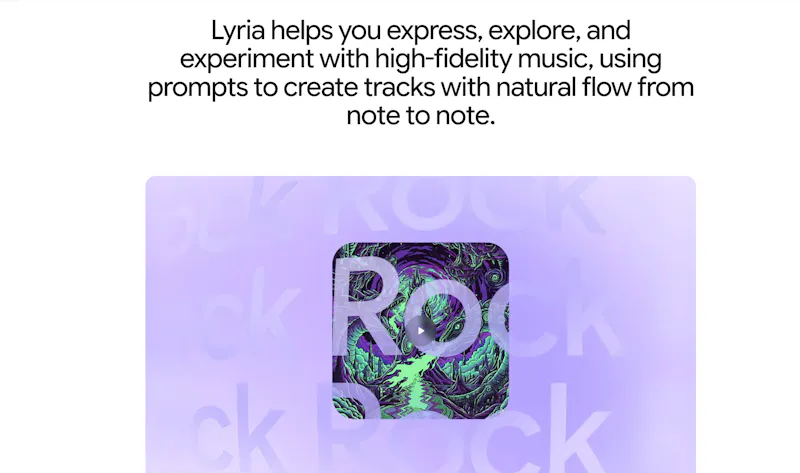 Lyria 3.5 by Google DeepMind screenshot 4