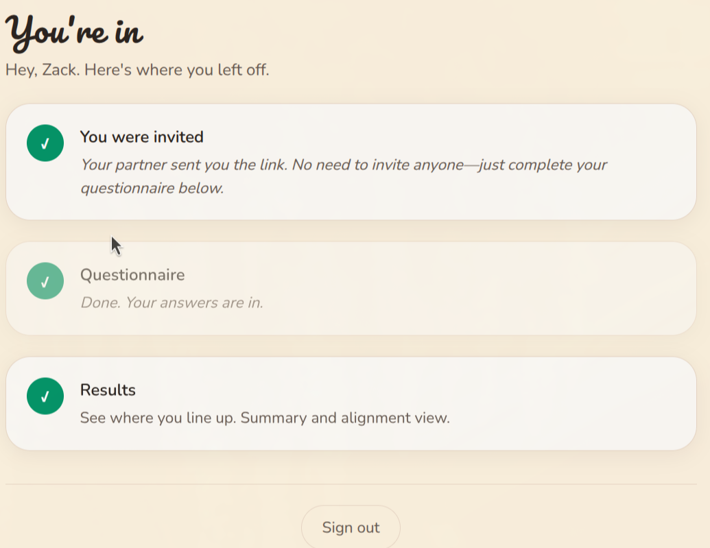 Shoud We Live Together? - Screenshot 5 showing product features and functionality