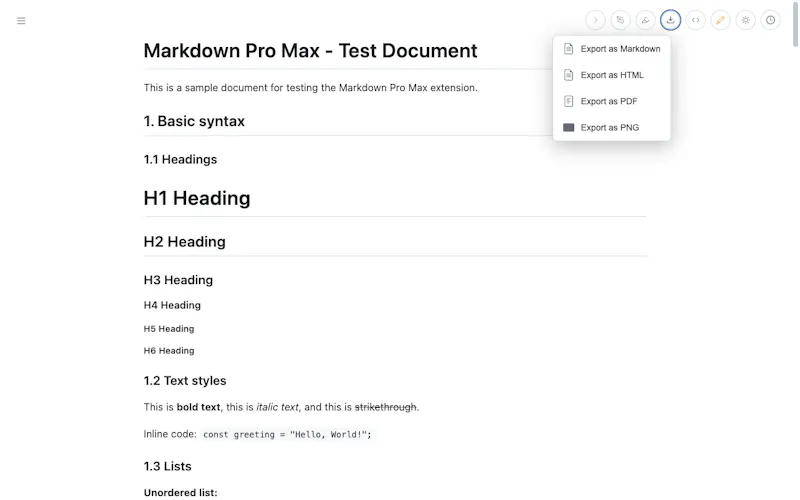 Markdown Pro Max screenshot 5