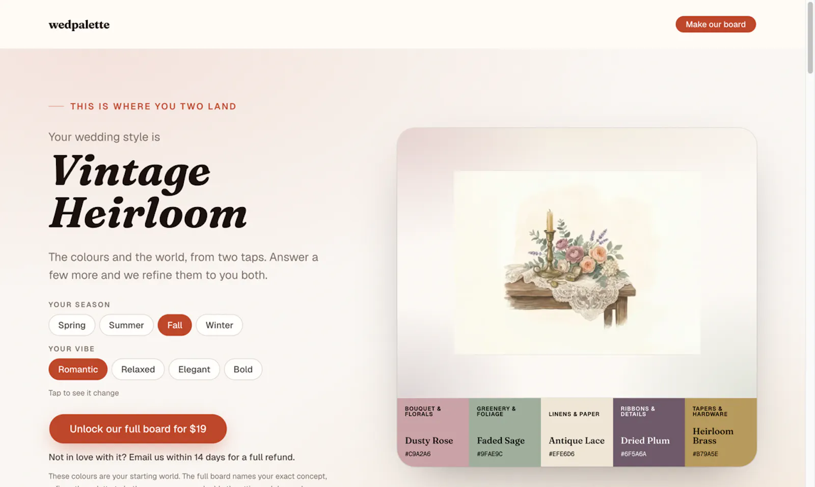 wedpalette screenshot 2