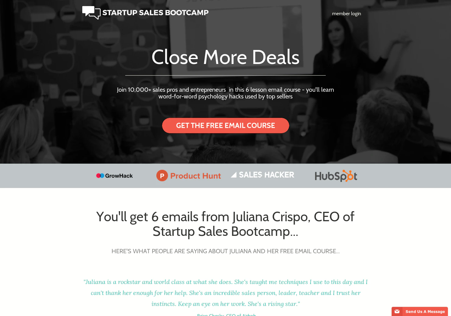 Startup Sales Course