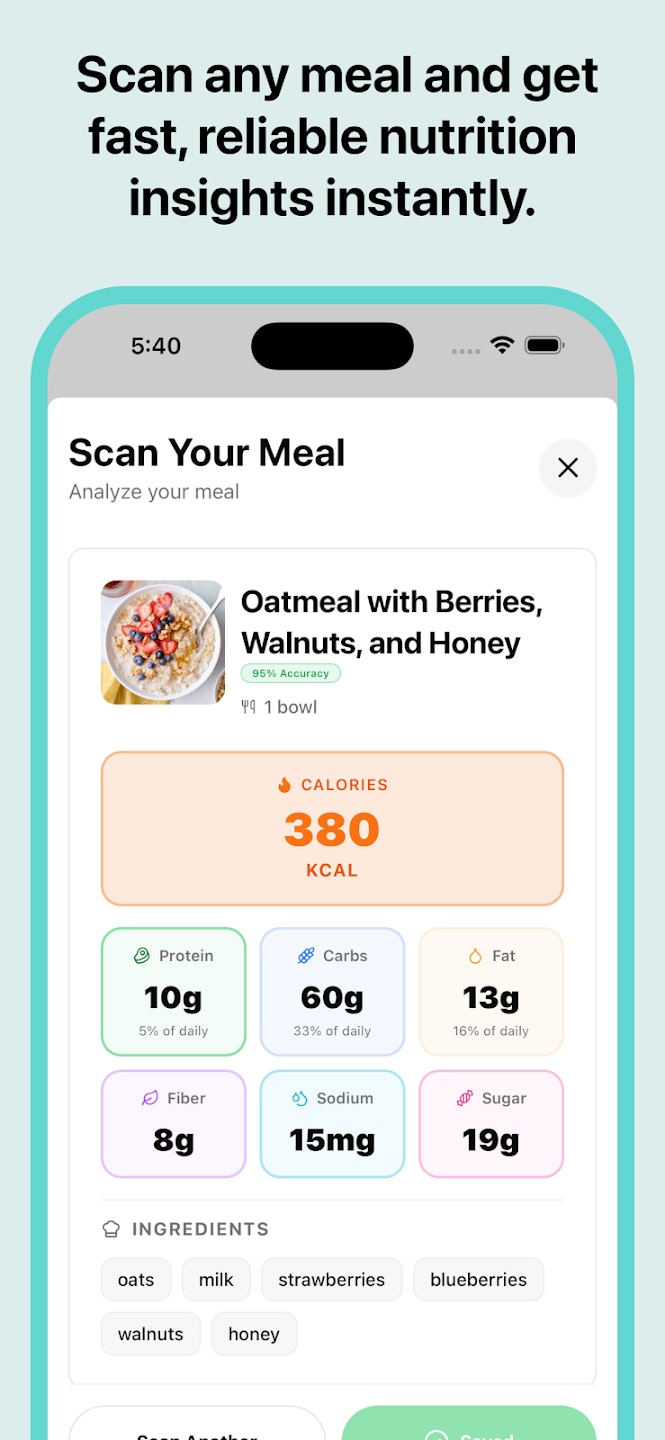 NutriSnap: Calorie & Macro - Screenshot 2 showing product features and functionality
