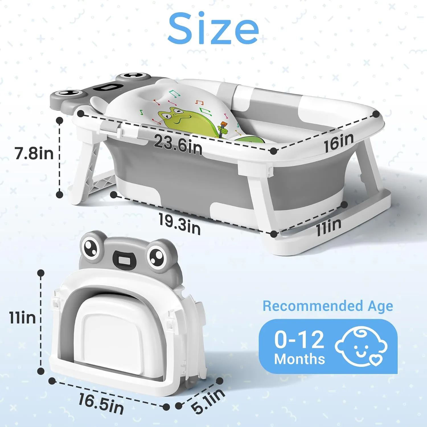 Bunwag Collapsible Baby Bathtub gallery image