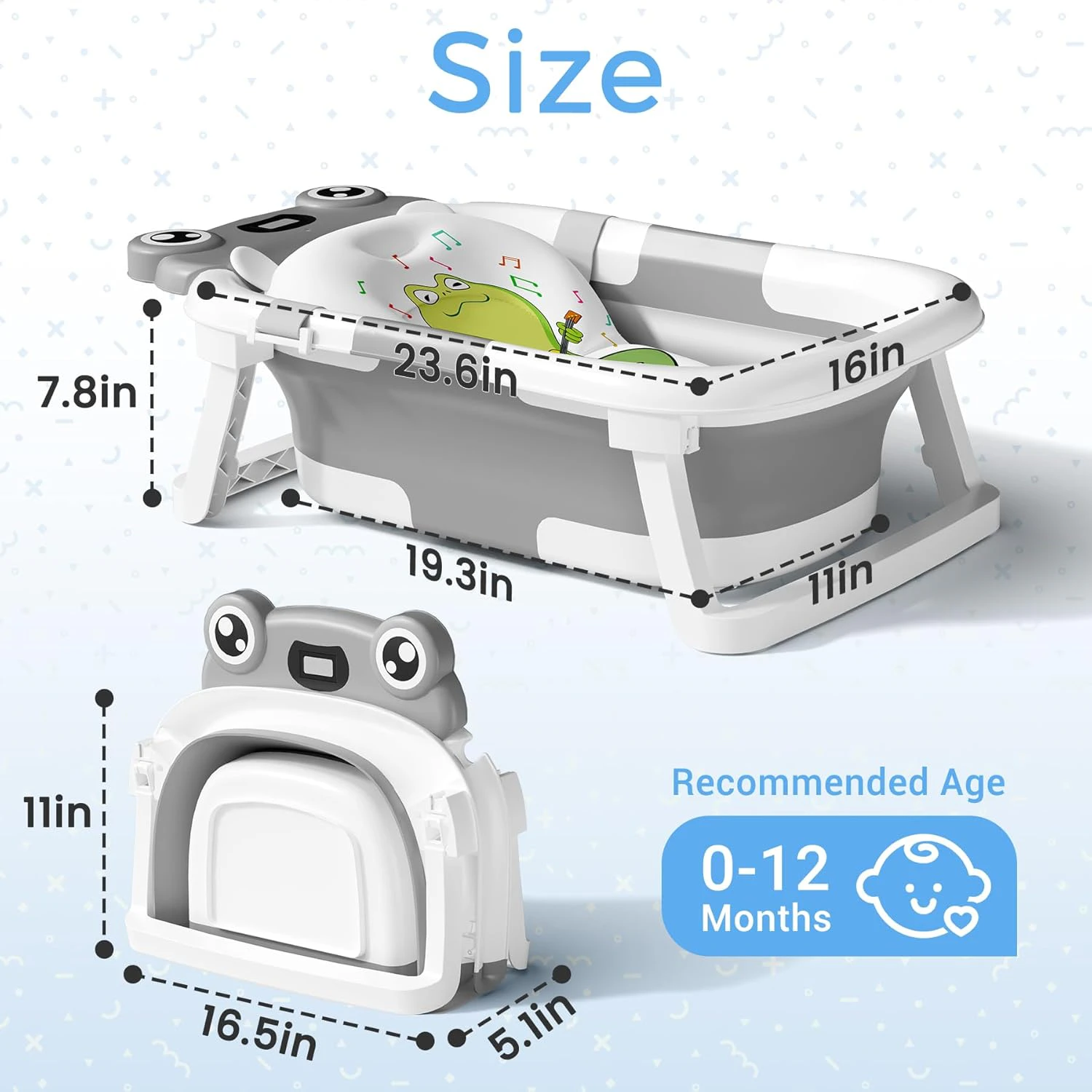 Bunwag Collapsible Baby Bathtub 截图 2