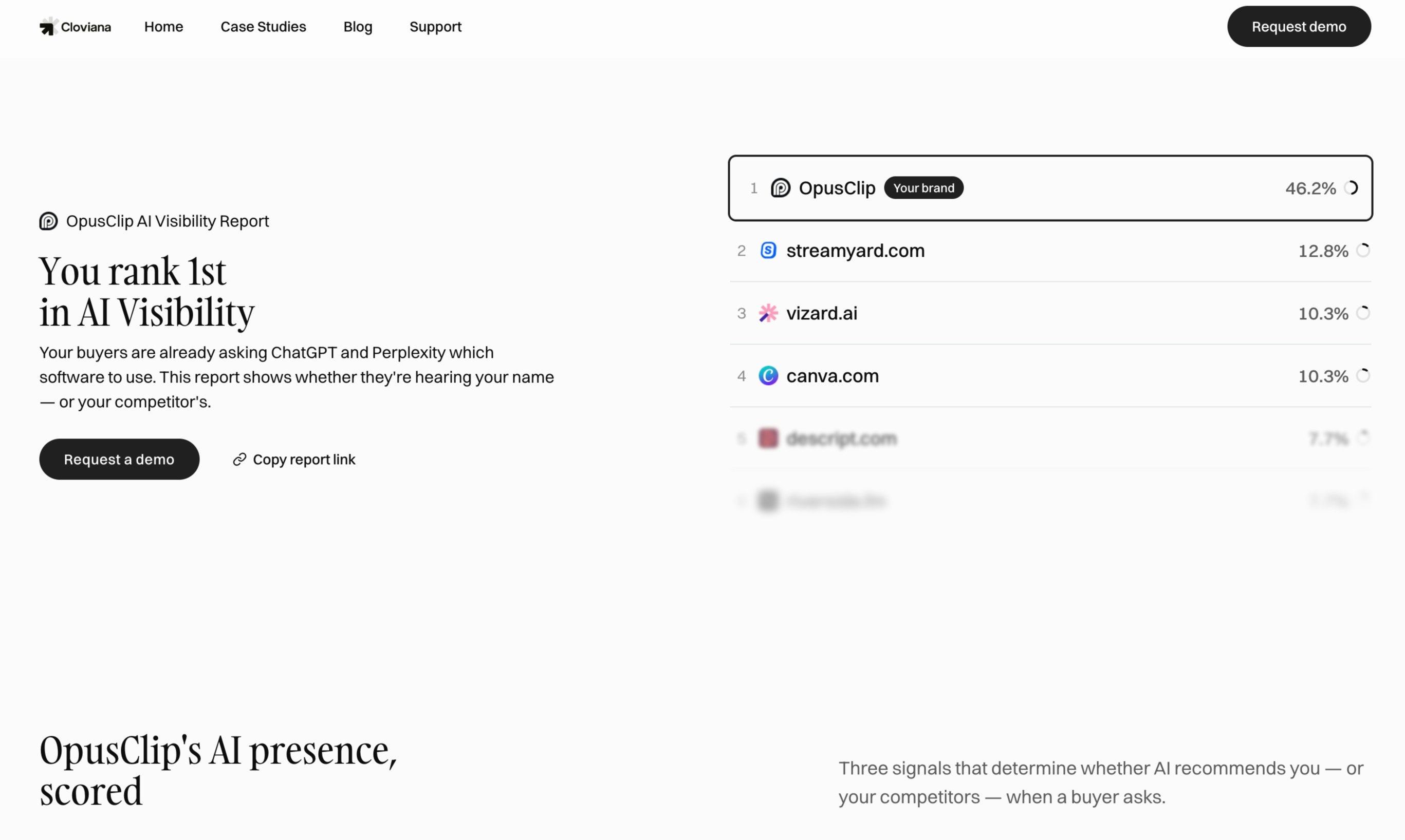 Cloviana Free AI Visibility Audit gallery image