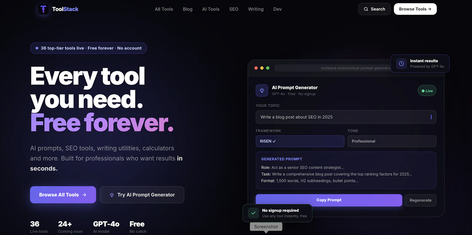 ToolStack screenshot 1