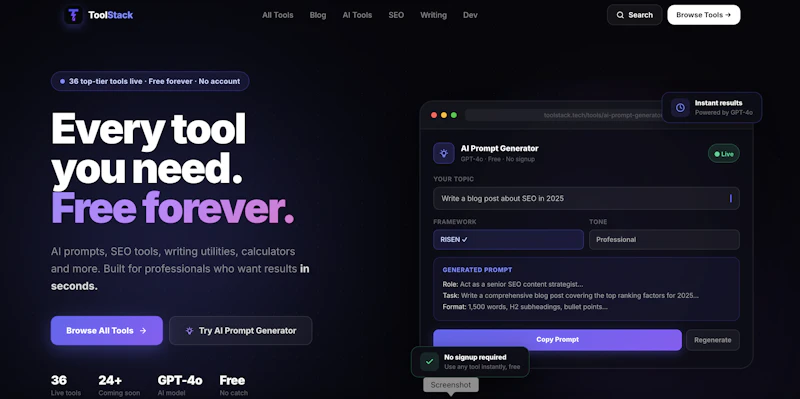 ToolStack screenshot 1