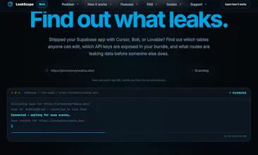 LeakScope — Supabase Security Auditor gallery image