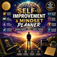 Self-Improvement & Mindset planner gallery image