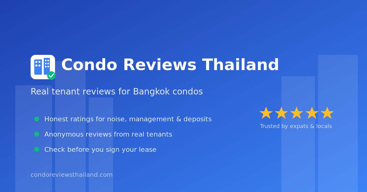 Condo Reviews Thailand - Main product screenshot demonstrating key features and user interface