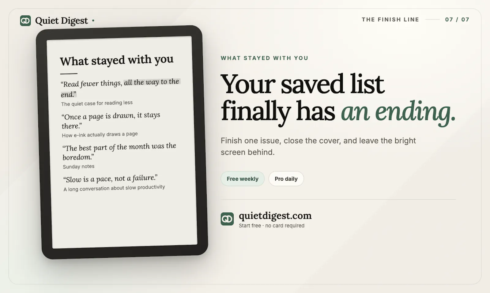 Quiet Digest screenshot 8