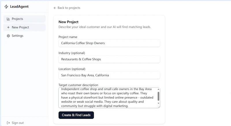 LeadAgent screenshot 3