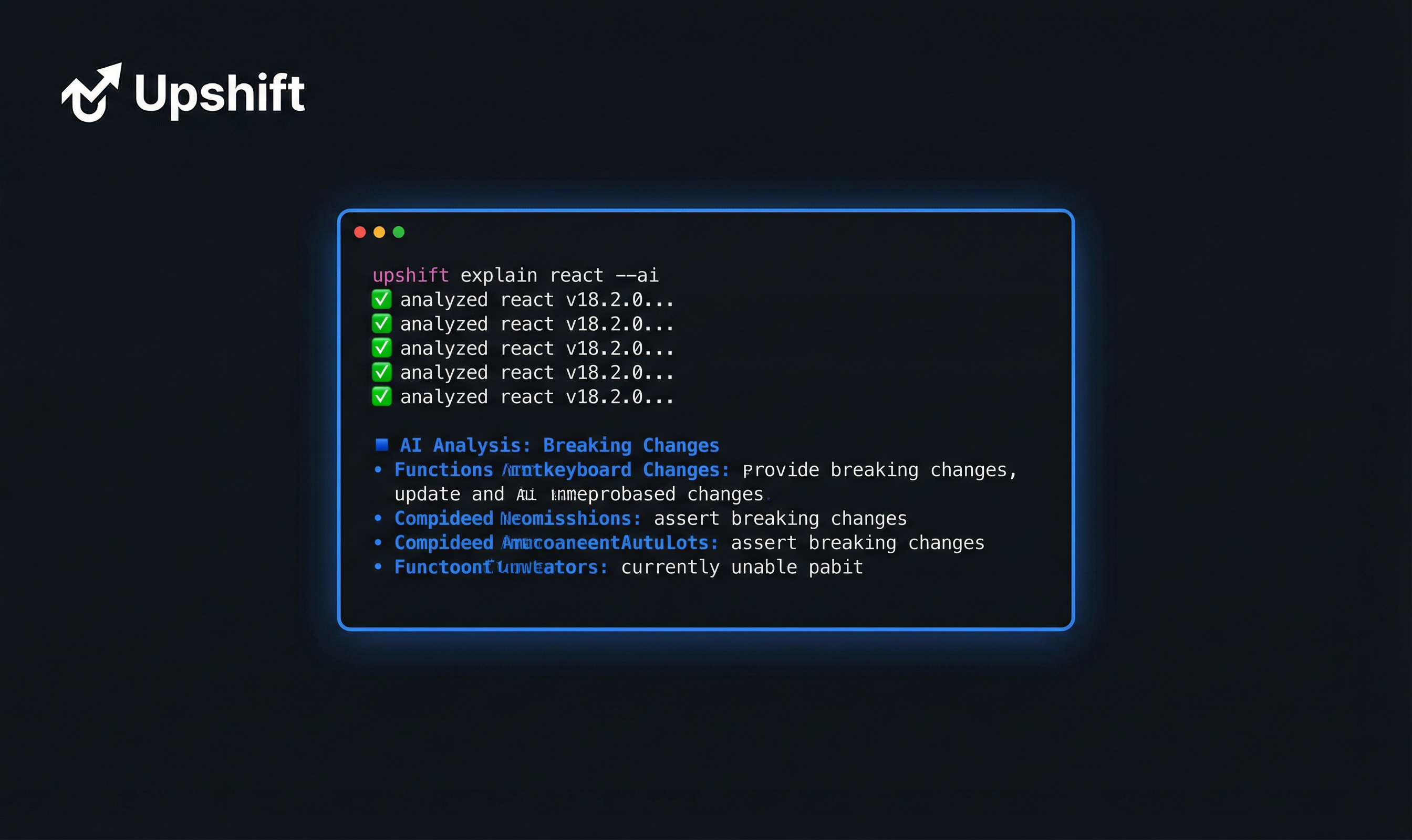 Upshift AI - Main product screenshot demonstrating key features and user interface