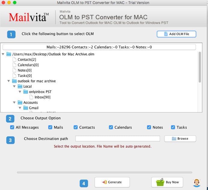 Mailvita OLM naar PST Converter voor Mac media 3