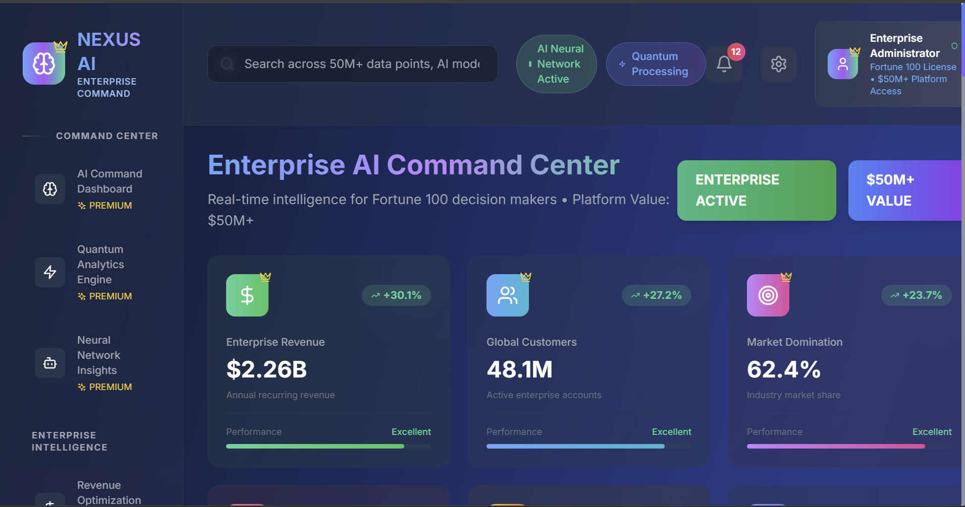 NEXUS AI ENTERPRISE COMMAND logo