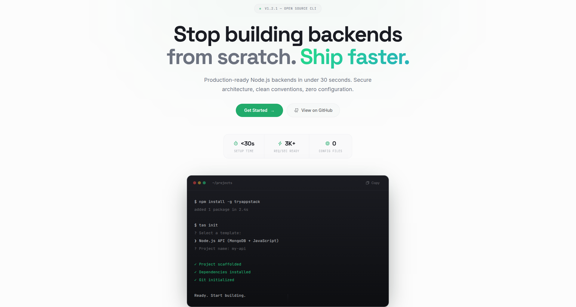 TryAppStack - Main product screenshot demonstrating key features and user interface