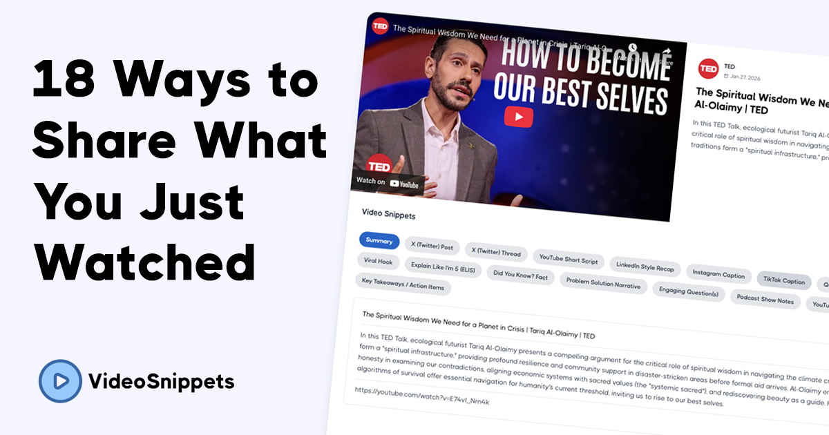 Video Snippets gallery image