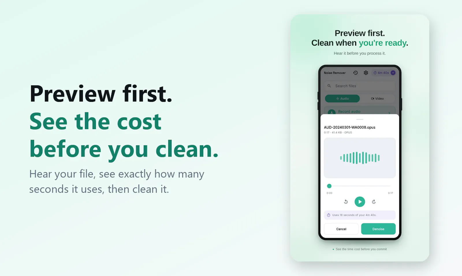AI Audio Video Noise Remover screenshot 2
