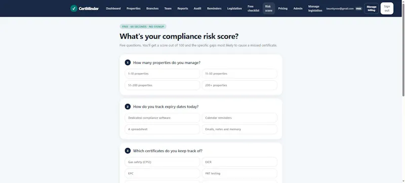 CertMinder screenshot 3