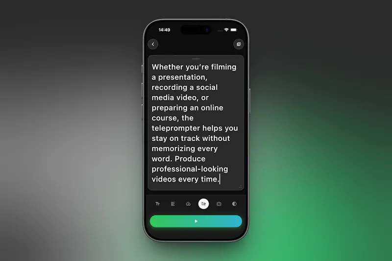 Teleprompter Kit screenshot 3
