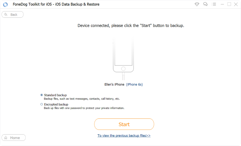 Fonedog iOS Data Copia de copia de seguridad y restauración media 3
