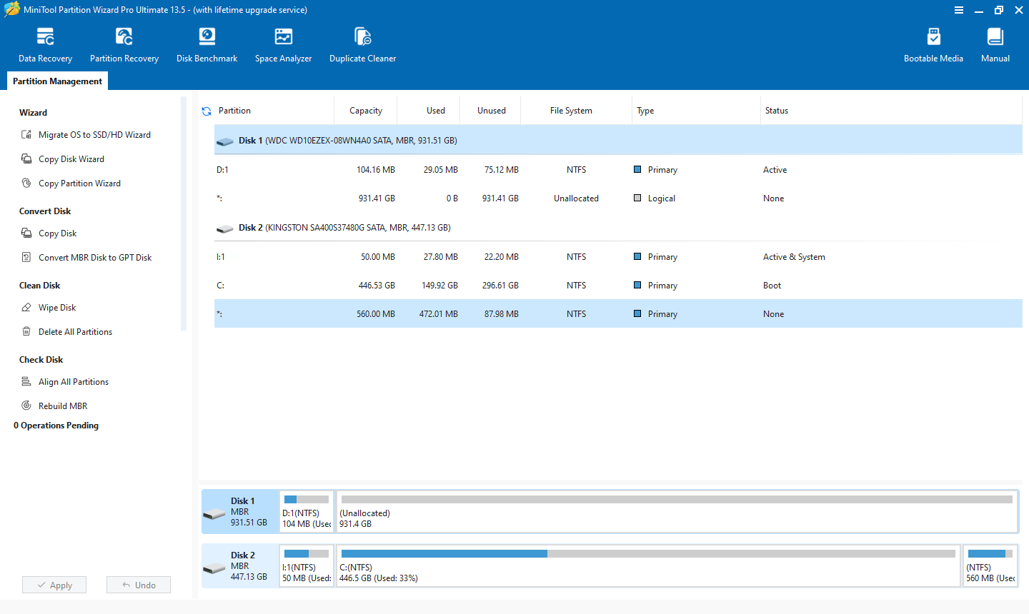 MiniTool Partition Wizard 13.5 gallery image