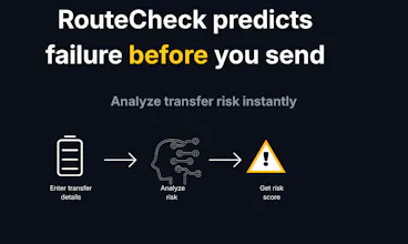 RouteCheck Payment Risk App gallery image