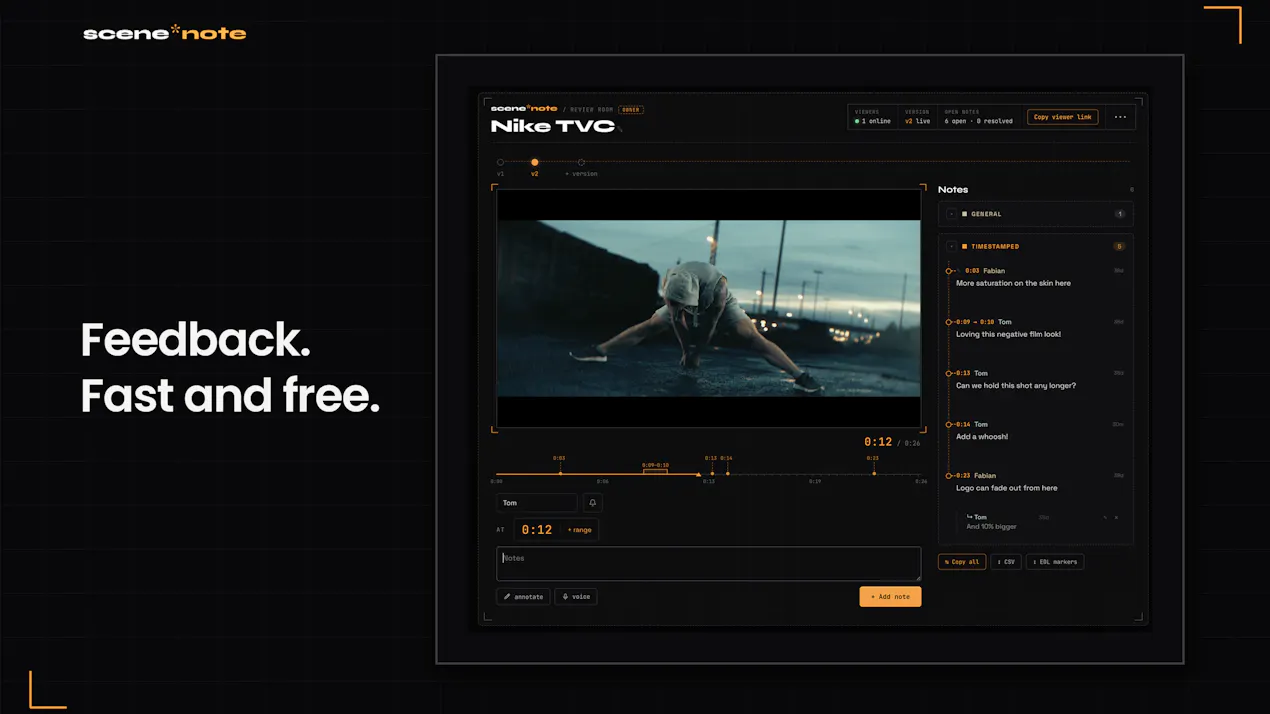 SceneNote product