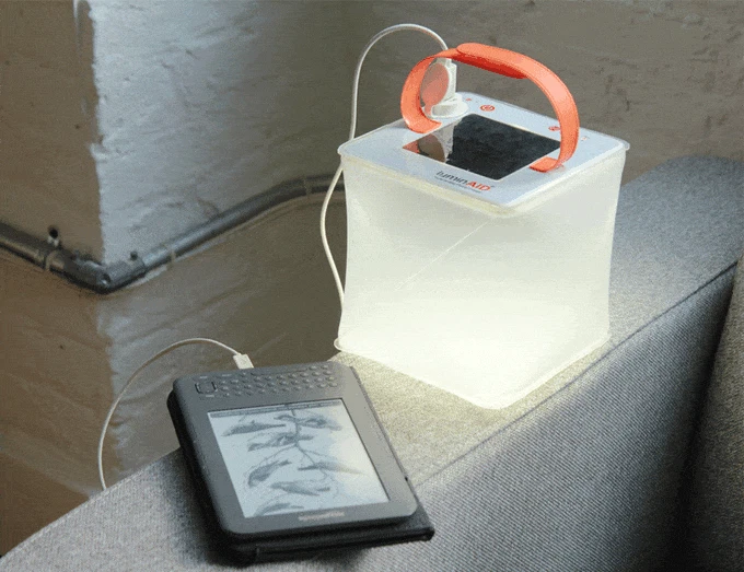 UltraLight Phone Charger: LuminAID Solar Inflatable Lantern