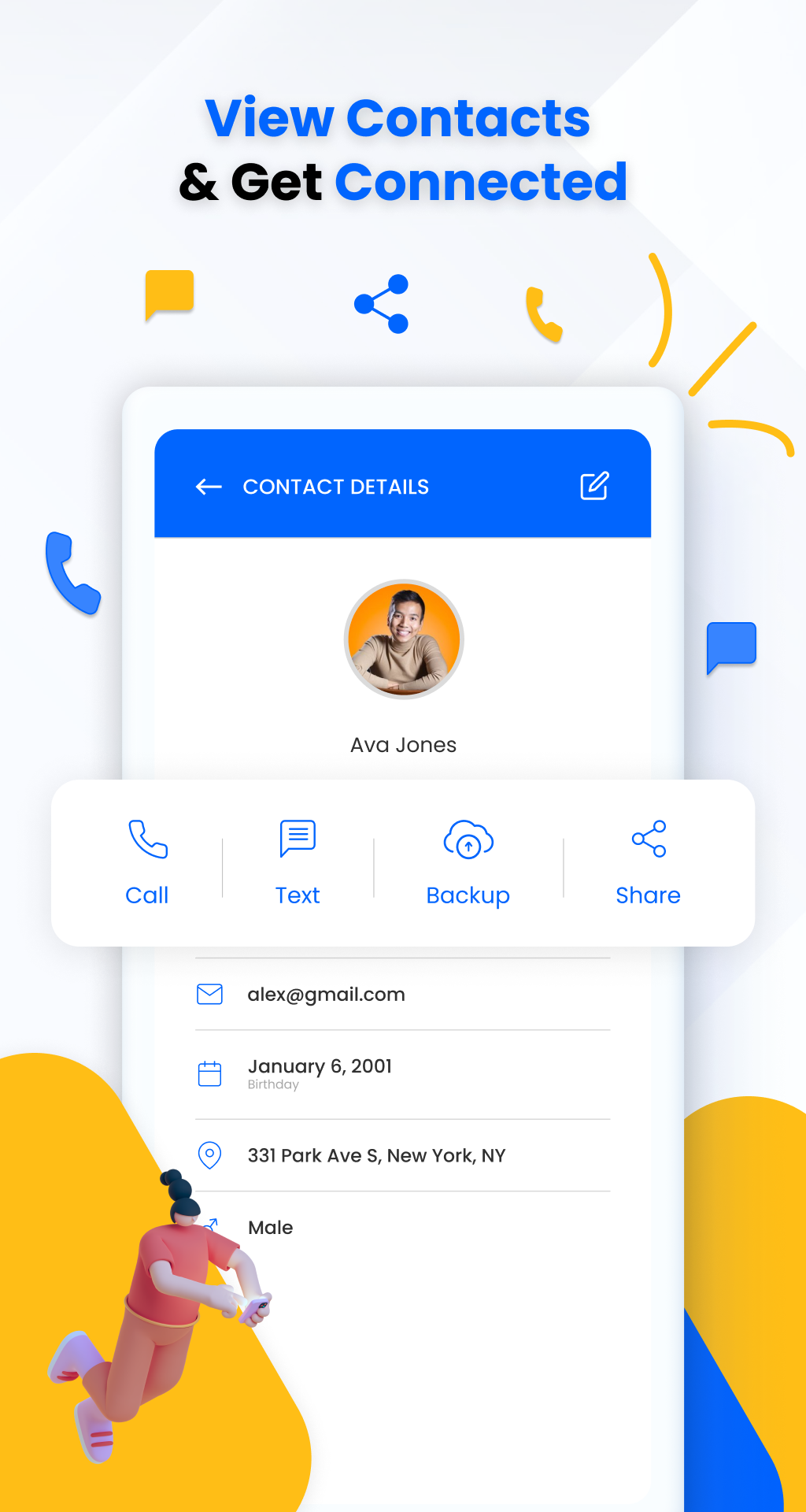 Contacts Backup: Cloud Storage gallery image