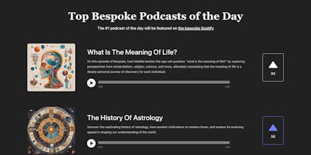 Impliquez-vous avec des connaissances diversifiées sur Bespoke et découvrez quotidiennement des succès populaires sur Spotify.