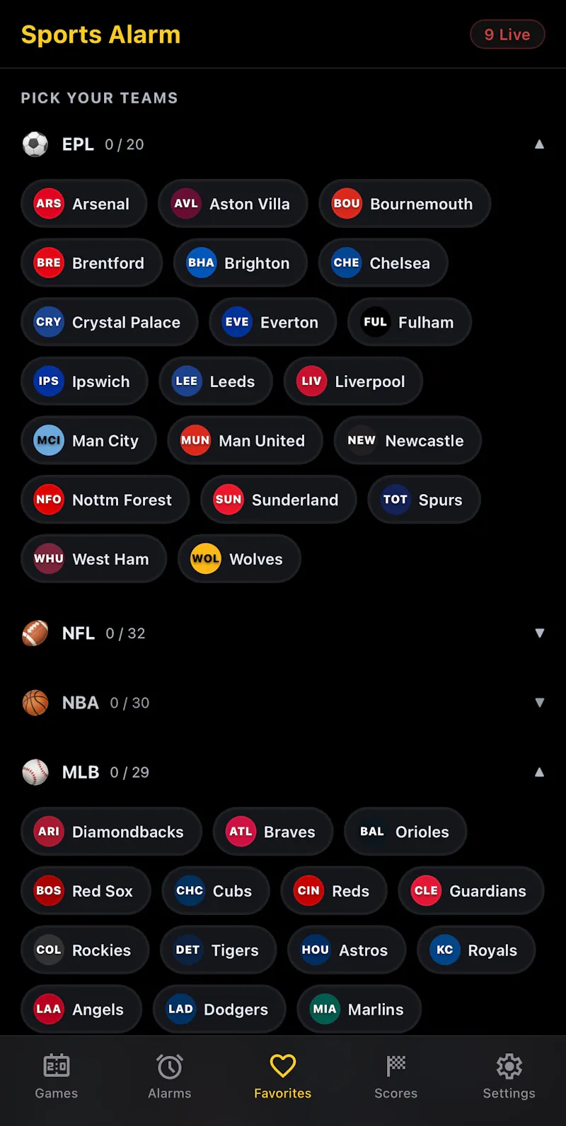 Sports Alarm screenshot 6