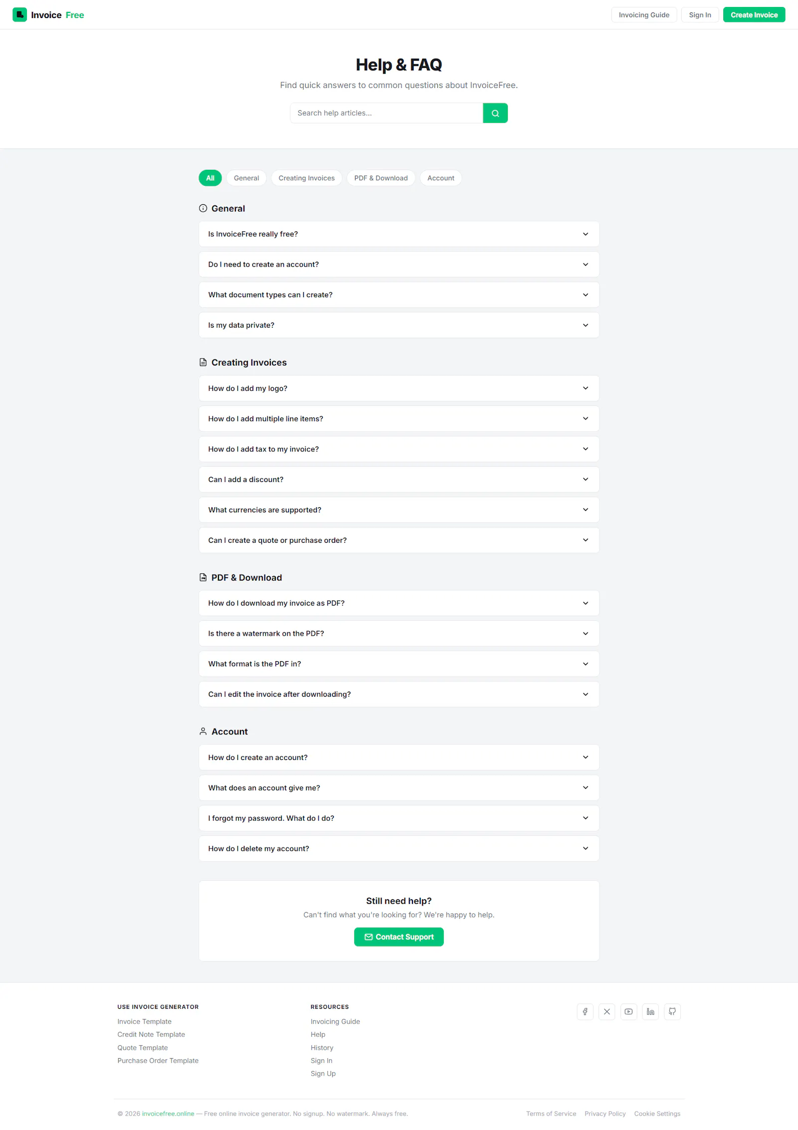 Free Invoice Generator — InvoiceFree screenshot 3