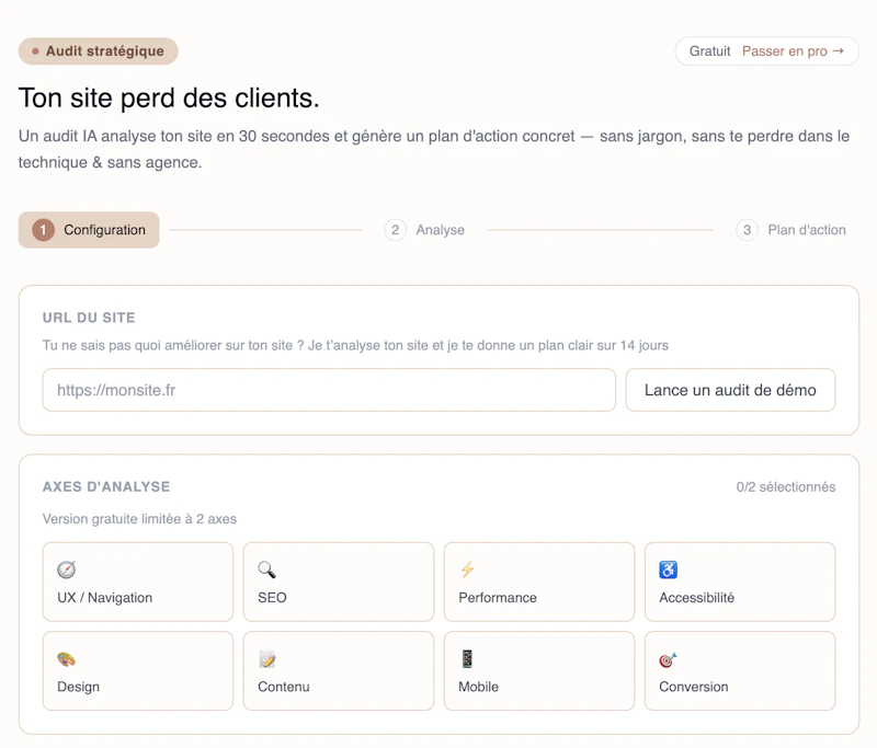 Site audit screenshot 1