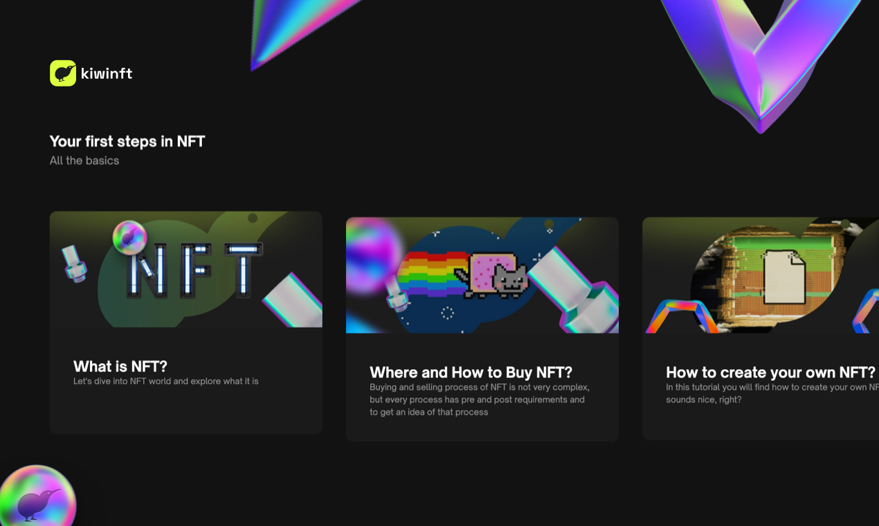 Kiwi nft - one stop for NFT resources gallery image