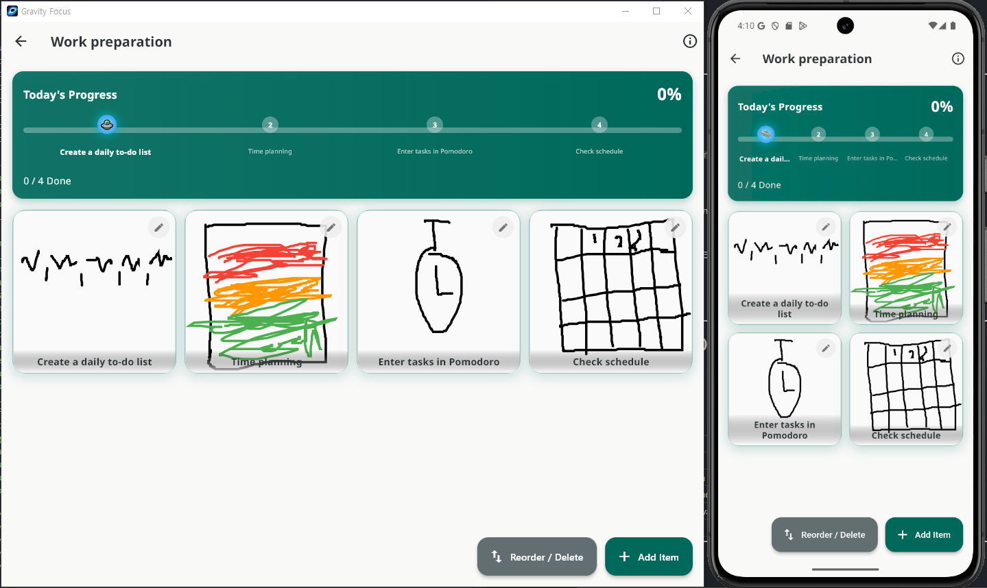 Gravity Focus - Main product screenshot demonstrating key features and user interface