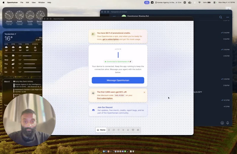 OpenHuman screenshot 1 (video preview)