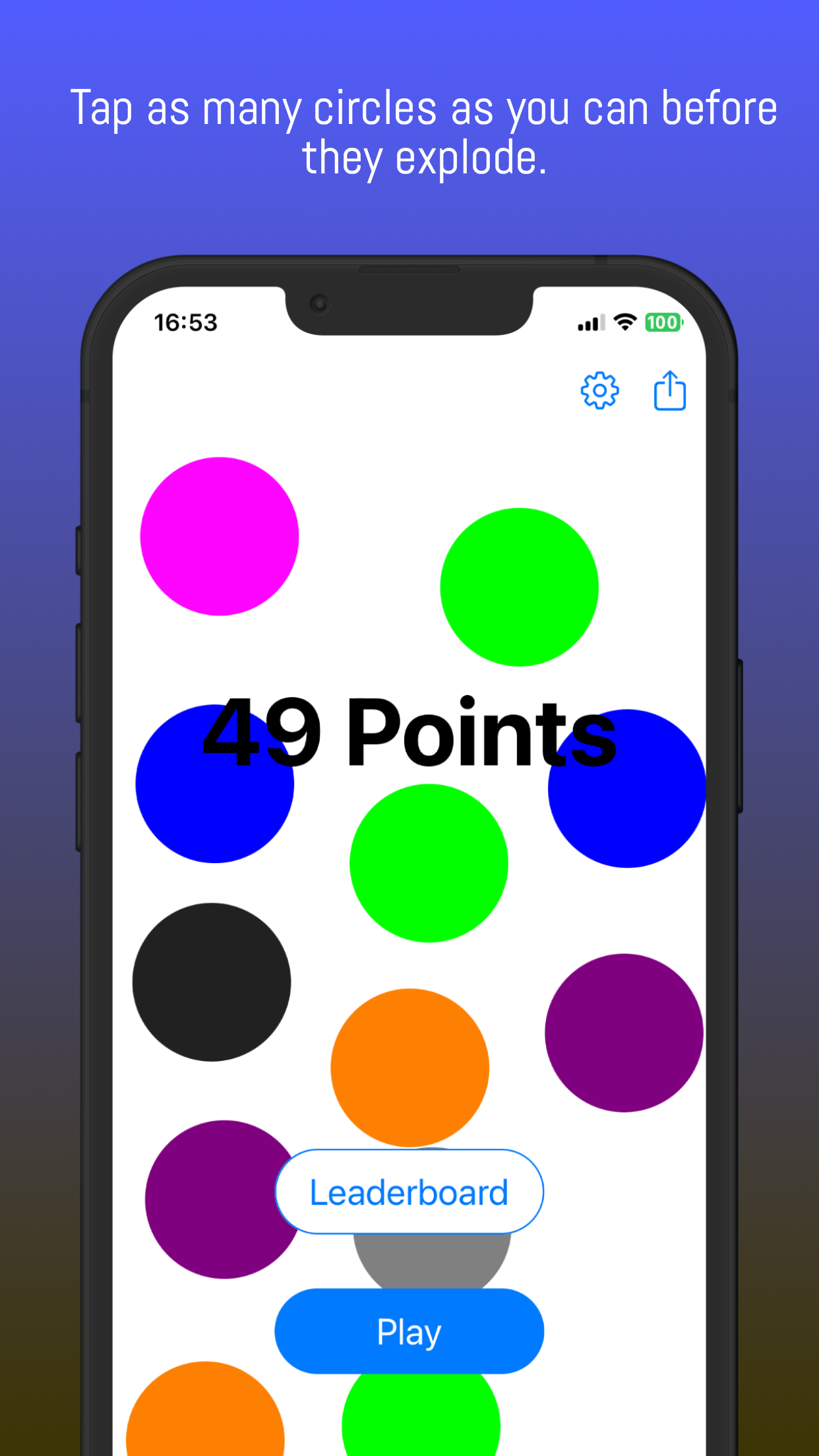 Einfacher Kreis - Ein einfaches, unterhaltsames und schnelles Tap-iOS-Spiel Medien 3
