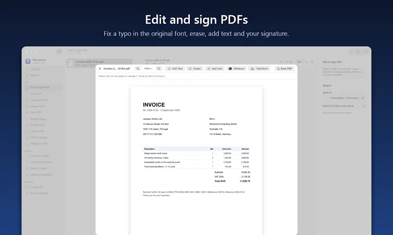 File Acture screenshot 5