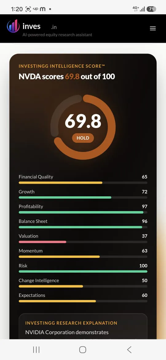 AI-powered equity research assistant gallery image