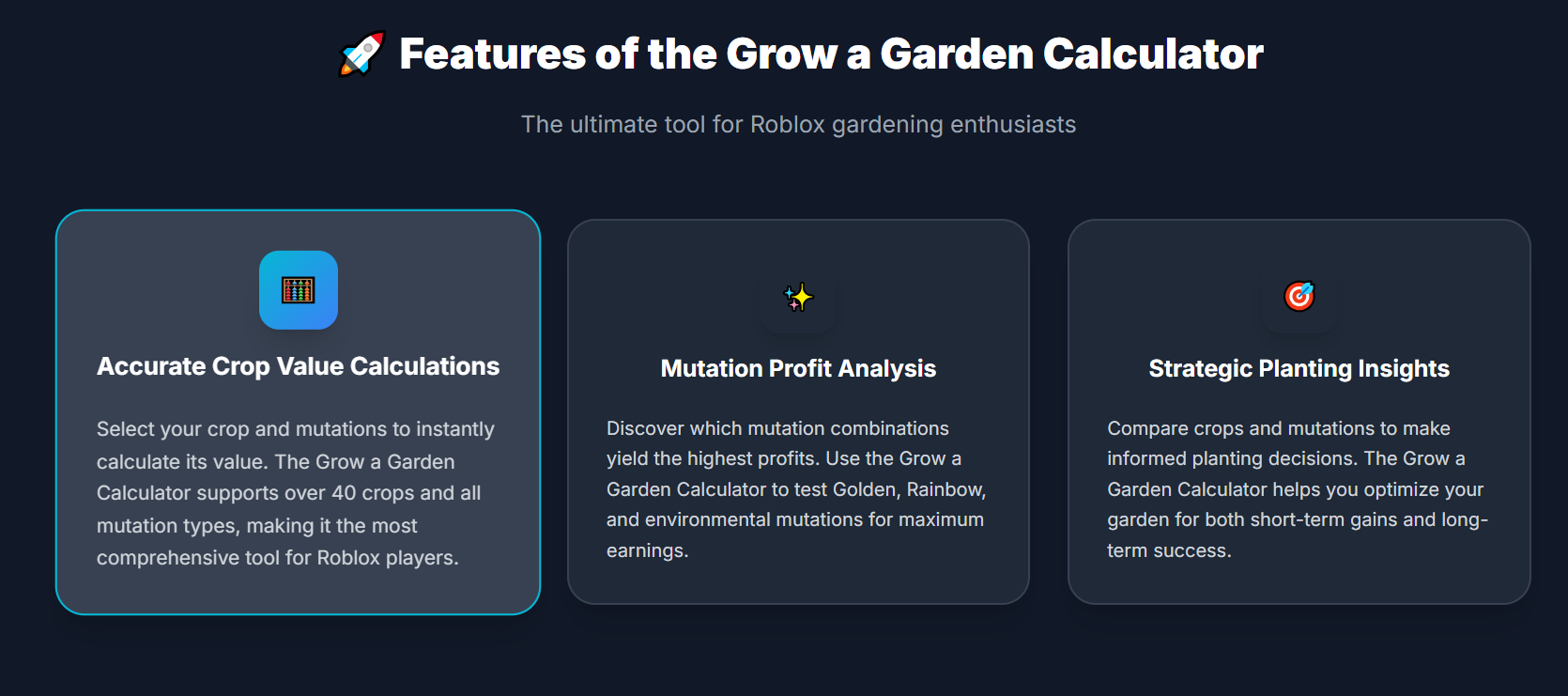 Grow a Garden Calculator gallery image
